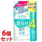 ショッピングソフラン 《セット販売》　ライオン ソフラン プレミアム消臭 フレッシュグリーンアロマの香り つめかえ用 ウルトラジャンボ (1520mL)×6個セット 柔軟剤　送料無料