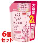 ショッピング販売 《セット販売》　サラヤ アラウ 洗たく用せっけん つめかえ用 (2L)×6個セット 詰め替え用 洗濯用石けん arau.　送料無料