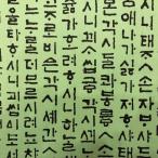 韓国 カラー 韓紙 ハングル中文 字古書 キミドリ