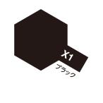  акрил Mini X-1 черный глянец 10ml Tamiya цвет 
