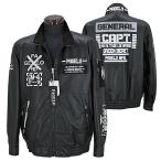 パジェロ_中綿入羊革ブルゾン(黒)秋冬在庫処分60%OFFセール