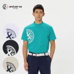 ゴルフウエア メンズ アンパスィ SWING DRY メッシュ半袖モックネックシャツ 春 夏 26SS