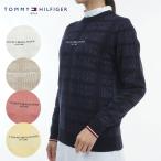 ゴルフ レディース/女性用 トミーヒルフィガー モノグラムジャカードクル−ネックセ−タ− THLA466