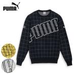  Golf Puma большой PUMA Logo проверка вырез лодочкой вязаный свитер 624910