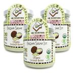  Brown shuga- First органический кокос масло 165g × 3 шт иметь машина JAS