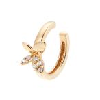 K10イエローゴールドダイヤモンドイヤーカフ（片側） 蝶 人気