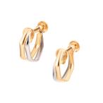 K18イエローゴールド/プラチナイヤリング