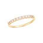 ショッピングハートゴールド K18イエローゴールドダイヤモンドリング