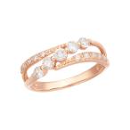 K18ピンクゴールドダイヤモンドリング