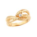 K18イエローゴールドダイヤモンドリング