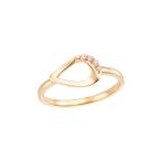 K18イエローゴールドダイヤモンドリング（ピンキーリング）