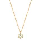 K18イエローゴールド鑑定書付ダイヤモンドネックレス（0.15カラット）