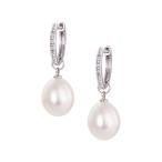 K10ホワイトゴールド淡水パールピアス