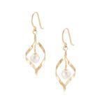 Yahoo! Yahoo!ショッピング(ヤフー ショッピング)K10イエローゴールド淡水パールピアス（4mm）