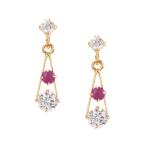 K18イエローゴールドルビーピアス