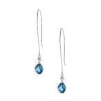 Yahoo! Yahoo!ショッピング(ヤフー ショッピング)K10ホワイトゴールドロンドンブルートパーズピアス