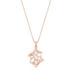 K10ピンクゴールドモルガナイトネックレス