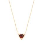 K10イエローゴールドアルマンダインガーネットネックレス