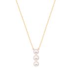 K10イエローゴールド淡水パールネックレス