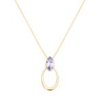 ショッピングターコイズ K10イエローゴールドタンザナイトネックレス