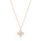 ショッピングクレマチス K10イエローゴールドダイヤモンドネックレス