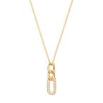 K18イエローゴールドダイヤモンドネックレス