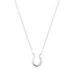 ショッピングクールネック K10ホワイトゴールドダイヤモンドネックレス