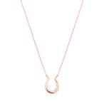 K10ピンクゴールドダイヤモンドネックレス