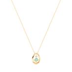 K18イエローゴールドエメラルドネッ