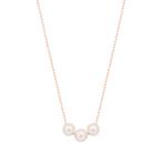 ショッピングピンクゴールド K10ピンクゴールド淡水パールネックレス