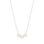 ショッピングパール K10ホワイトゴールド淡水パールネックレス