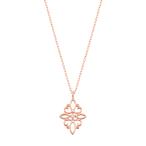 K10ピンクゴールドダイヤモンドネックレス