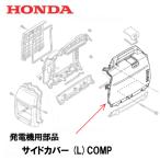 HONDA 発電機用 純正品 サイドカバー(L)COMP (レッド) EU16i