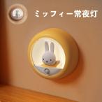 ミッフィー 常夜灯 LED センサー 自動 オートセンサー センサーライト 人感 USB 充電 ナイトライト 授乳 寝室