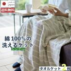 日本製 かすみ タオルケット / 2枚 ブランケット オーガニックコットン 綿100% ひざ掛け やわらかい シンプル 泉州タオル ツバメタオル