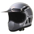 トゥーカッター ストロボフラッシュ グレイ フルフェイスヘルメット ヴィンテージ フルフェイス ビンテージ ヘルメット SG/PSC/DOT
