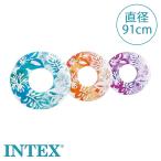 INTEX インテックス 色柄指定不可 浮き輪 プール 海 クリアカラーチューブ 91cm 59251