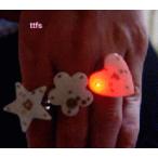 Yahoo! Yahoo!ショッピング(ヤフー ショッピング)発光LED仕様　ピッカピッカ指輪（星、ハート型）