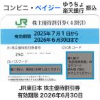 JR東日本 株主優待券 有効期限2026年6月30日(郵送のみ)