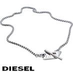 ディーゼル ネックレス ペンダント メンズ アクセサリー Dマーク ステンレス プレゼント DIESEL DX1477040 カジュアル ファッション 新品 無料ラッピング可