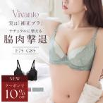 【新作 クーポンで10%OFF】 ブラジャー 大きいサイズ 《vivante》レイシアブラ/ 補正ブラに見えない脇肉撃退ブラ 脇高 谷間 盛れる ブラ単品 ツーハッチ