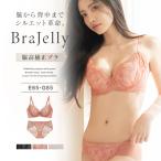 下着女性 上下セット《BraJelly》フリリアレースバックショーツ 大きいサイズ ブラジャー ショーツ 補正 脇肉 脇高 刺繍 レース ツーハッチ