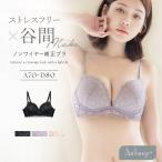 下着女性 ブラジャー《エアランジュ》ミニョンレースブラ ノンワイヤー 盛れる 盛りブラ レース かわいい 谷間 丸胸 ツーハッチ