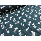 [10cm единица измерения ] Snoopy tartan chiekoks ткань герой ткань сделано в Японии хлопок 100% 108cm ширина входить . входить . посещение детского сада посещение школы сумка для занятий сумка для обуви 
