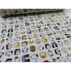 スヌーピー ライン キナリ(カス入り) シーチング生地 マスク キャラクター 布地 手芸 入園 安い