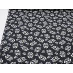 すずらん ブラック オックス生地  花柄 安い おしゃれ 布地 かわいい 手芸