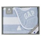 baby GAP окантовка Bear Mini банное полотенце &amp; нагрудник голубой [ Mini банное полотенце 45×90cm* нагрудник 20×31.5cm] C7054100