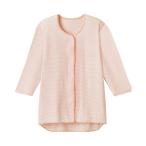 Yahoo! Yahoo!ショッピング(ヤフー ショッピング)（まとめ）オオサキメディカル プラスハートワンタッチ肌着 前開き 七分袖 婦人用 M ピンクボーダー 74819 1枚〔×2セット〕