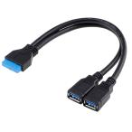 ChenYang 2 порт USB 3.0 женский - материнская плата 20 булавка передняя панель для заголовок кабель 20cm