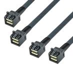 10Gtek внутри часть Mini SAS HD SFF-8643 кабель, боковой частота имеется, 0.5 метров, складной, гибкий, 2 шт. входит 